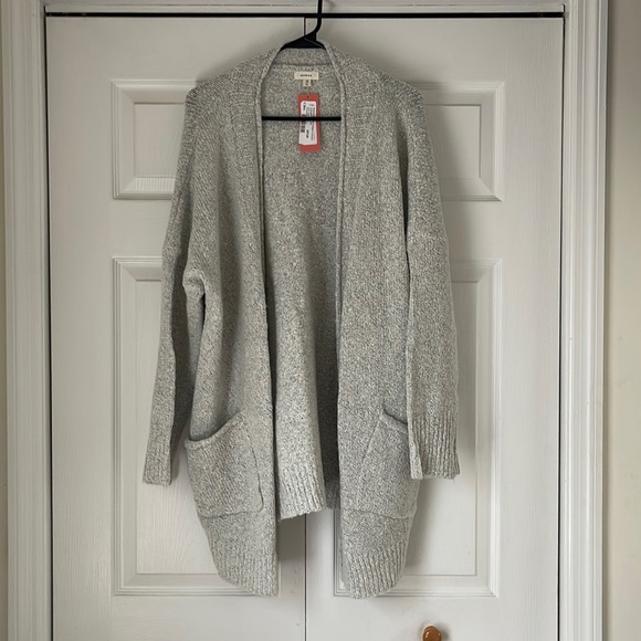 debut Sweaters - Marled open knit cardigan with pockets